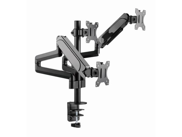 Gembird MA-DA3-01 - Monteringssett (justerbar monitorarm) - full bevegelse - for 3 skjermer - aluminium, stål, plastikk - svart - skjermstørrelse: ...