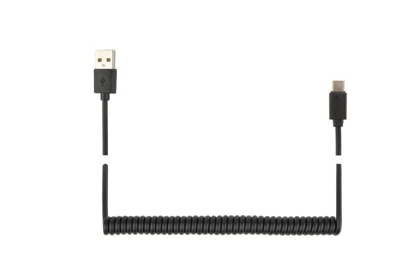 Kierrekaapeli USB 2.0 - tyyppi C (AM/CM) 1,8m (musta)