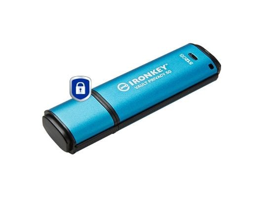 Kingston IronKey Vault Privacy 50 Series - USB-flashstasjon - 512 GB - USB 3.2 Gen 1