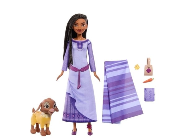 Disney Wish Asha of Rosas Adventure Pack Fashion Doll, Motedukke, Jente, 3 år, Jente, 254 mm, Flerfarget