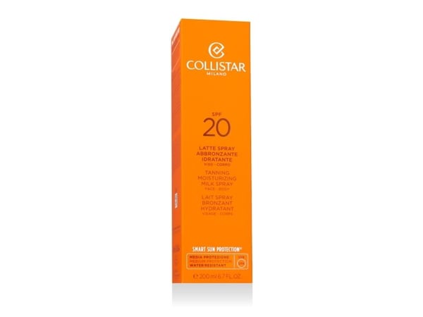 Collistar Tanning Moisturizing Milk Spray Face-Body SPF20 - Unisex - 200 ml