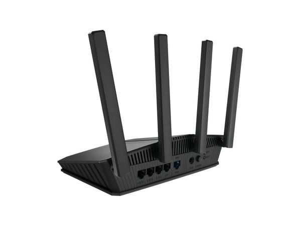 ASUS RT-BE55, Wi-Fi 7 (802.11be), Dobbelbånd (2.4 GHz / 5 GHz), Ethernet/bredbåndsforbindelse, Svart, Frittstående router