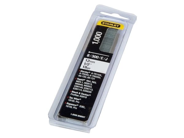 Stanley 1-SWKBN100T, Stiftepakker, 2,5 cm, Sølv, Stanley, 1000 stk