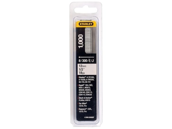 Stanley 1-SWKBN100T, Stiftepakker, 2,5 cm, Sølv, Stanley, 1000 stk