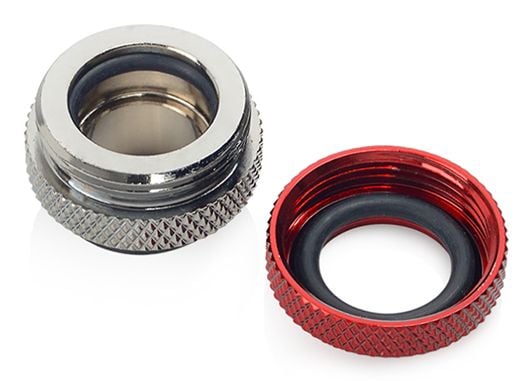 Bitspower BP-BSEML-DBR, Adapteri, Messinki, Harmaa, Punainen, 1/4", 1 kpl