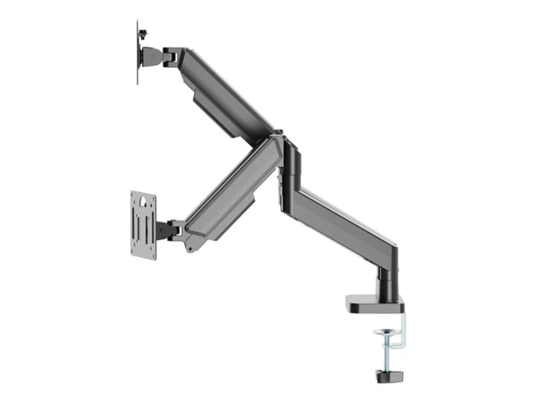 Gembird - Monteringssett (2 leddarmer, skrivebordsklemmemontering, 2 VESA-plater) - adjustable, gas spring arms - for 2 LCD/plasma-paneler - alumin...