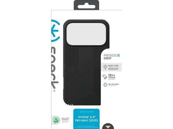 Speck 150985-D143, Suojus, Apple, iPhone 17 Pro Max, 17,5 cm (6.9"), musta