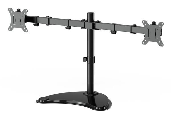 Gembird - Stativ - for 2 LCD-skjermer - stål, plastikk - svart - skjermstørrelse: 13"-32" - skrivebord