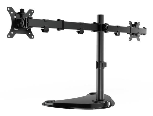 Gembird - Stativ - for 2 LCD-skjermer - stål, plastikk - svart - skjermstørrelse: 13"-32" - skrivebord