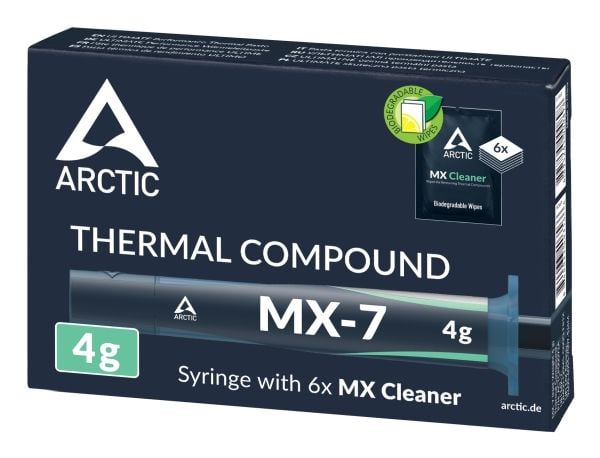 ARCTIC MX-7, Lämpötahna, 2,9 g/cm³, Harmaa, 35,000 - 38,000, -50 - 250 °C, 4 g