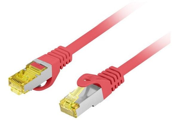 PATCHCORD CAT.6A S/FTP LSZH CU 1.5M PUNAINEN FLUKE PASSED LANBERG