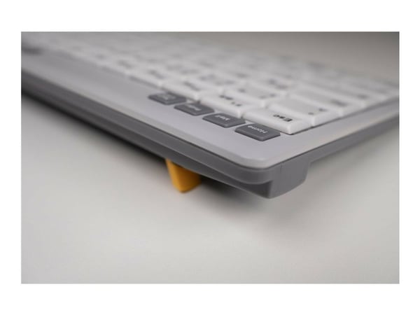 BakkerElkhuizen UltraBoard 950 V2 - Tastatur - compact - trådløs - Bluetooth 3.0 - QWERTY - Storbritannia - lysegrå, mørk grå - 100% recycle/biodeg...