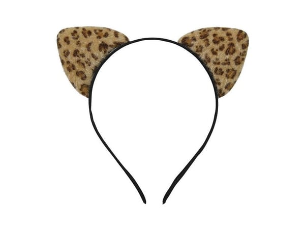 Leopardører på hårbøyle
