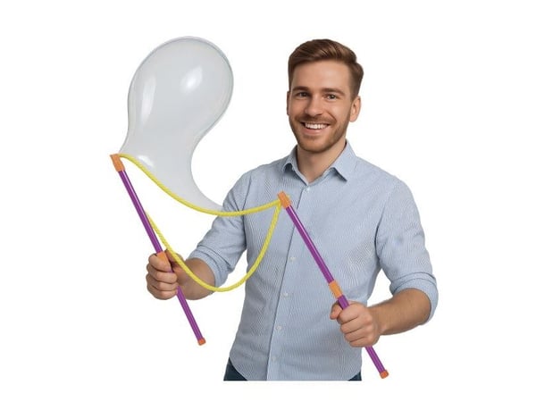 Såpeboblepinner med såpe