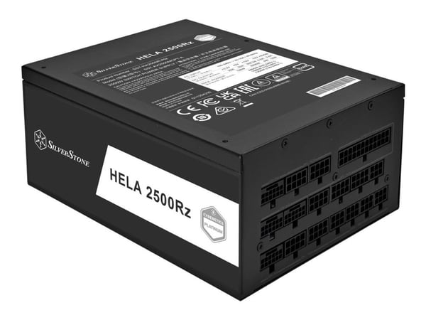 SilverStone HELA 2500Rz - Strømforsyning (intern) - ATX12V 3.1/ EPS12V - Cybenetics Platinum - AC 200-240 V - 2500 watt - aktiv PFC - svart