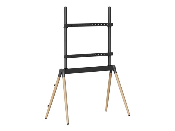 Gembird - Stativ - for TV - stål, plastikk, bjørk, SPCC - black/wood - skjermstørrelse: 55"-86" - plassering på gulv