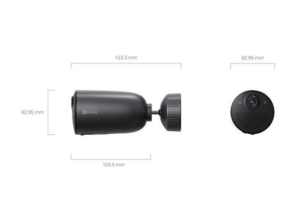 EZVIZ CS-EB3 4G ulkokamera akulla ja aurinkopaneelilla (2K, 4GA, 5W)