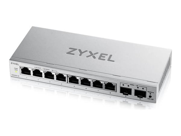 Zyxel GS1200-10v3, Hallittu, L2, Gigabit Ethernet (10/100/1000), Täysin kaksipuolinen, Työpöytä