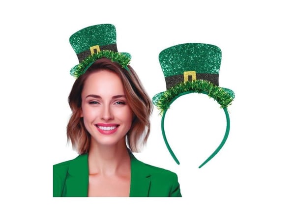 S:t Patrick hårband med hatt