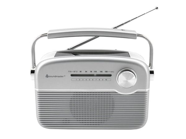 Soundmaster TR480SI, Bærbar, Analog, FM, 3 W, 3,5 mm, Sølv