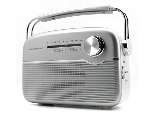 Soundmaster TR480SI, Bærbar, Analog, FM, 3 W, 3,5 mm, Sølv