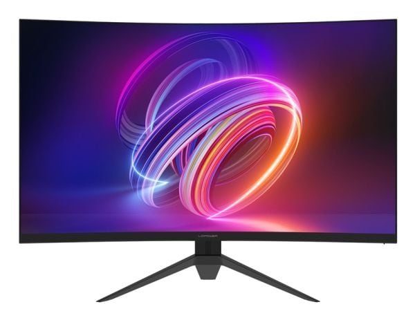 LC Power LC-M27FC - LCD-skjerm - gaming - kurvet - 27" - 1920 x 1080 Full HD (1080p) @ 180 Hz - VA - 300 cd/m² - 3000:1 - 3.6 ms - 2xHDMI, DisplayP...
