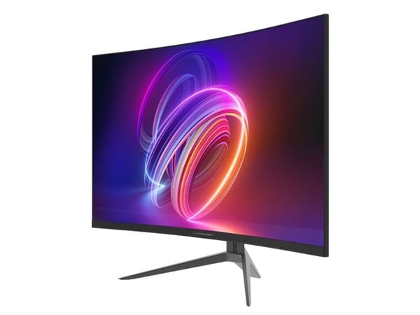 LC Power LC-M27FC - LCD-skjerm - gaming - kurvet - 27" - 1920 x 1080 Full HD (1080p) @ 180 Hz - VA - 300 cd/m² - 3000:1 - 3.6 ms - 2xHDMI, DisplayP...
