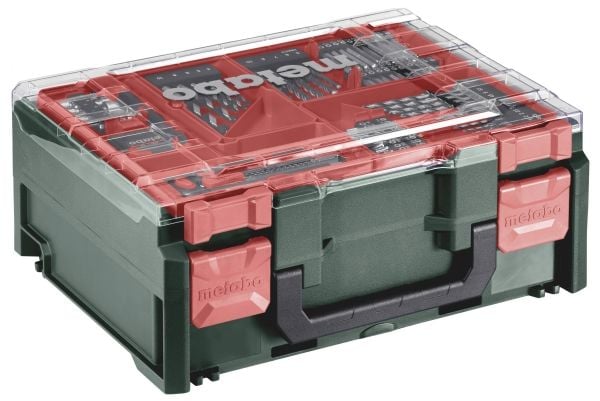 Metabo SB 18 L Set, Boremaskin med pistolgrep, Svart, Rød, Sølv, 1,3 cm, 3,6 cm, 1,3 cm, 1,3 cm