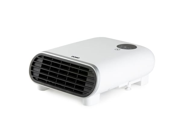 Domo DO7357F, Viftedrevet elektrisk romvarmer, 1,4 m, IP24, Innendørs, Vegg, Hvit