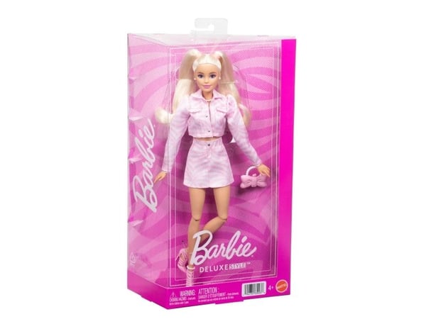 Barbie Deluxe Style Pink Denim Jacket Blonde