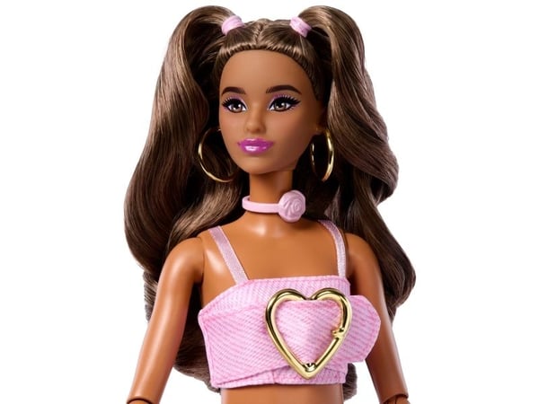 Barbie Deluxe Style Pink Denim Flare Jeans Latina