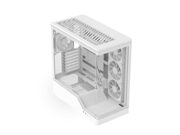 Aerocool P500A-WT, Midi Tower, PC, Hvit, ATX, Micro ATX, Mini-ITX, SPCC, Herdet glass, Spilling