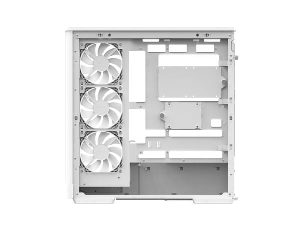 Aerocool P500A-WT, Midi Tower, PC, Hvit, ATX, Micro ATX, Mini-ITX, SPCC, Herdet glass, Spilling