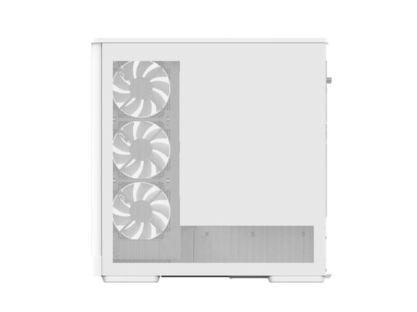 Aerocool P500A-WT, Midi Tower, PC, Hvit, ATX, Micro ATX, Mini-ITX, SPCC, Herdet glass, Spilling
