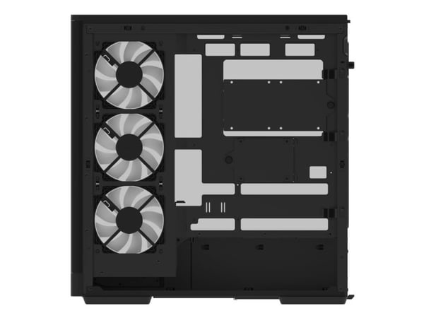 Aerocool P500A-BK, Midi Tower, PC, Svart, ATX, Micro ATX, Mini-ITX, SPCC, Herdet glass, Spilling