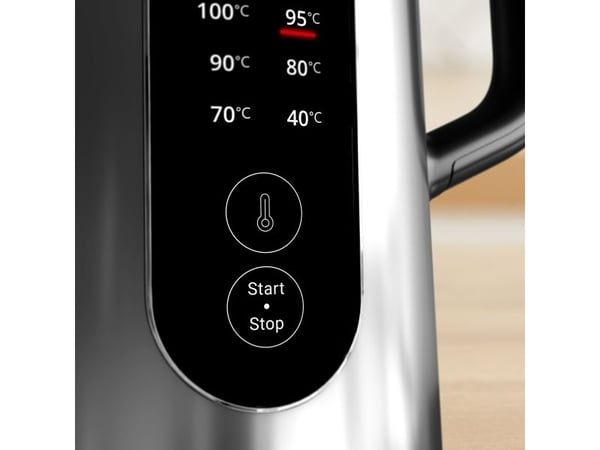 Tefal Selection KI871DE0, 1,7 L, 1500 W, Svart, Rustfritt stål, Rustfritt stål, Justerbar termostat, Vannmåler