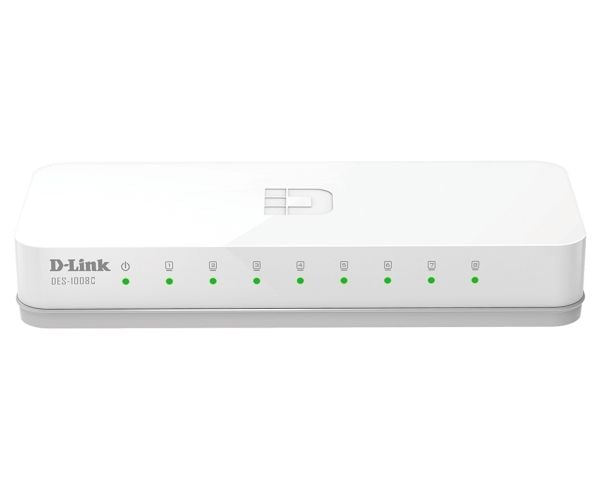 D-Link DES 1008C - Switch - ohanterad - 8 x 10/100