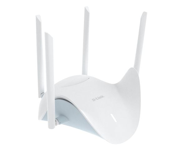 D-Link R36, Wi-Fi 7 (802.11be), Dobbelbånd (2.4 GHz / 5 GHz), Ethernet/bredbåndsforbindelse, Hvit, Frittstående router