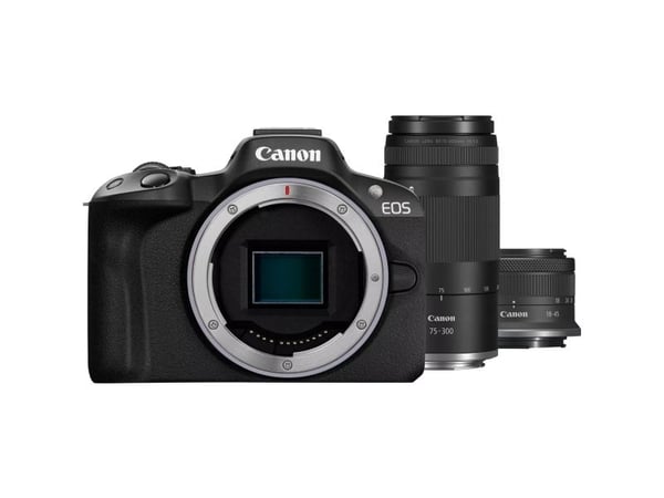 Canon EOS R50, 24,2 MP, 6000 x 4000 piksler, CMOS, 4K Ultra HD, Berøringsskjerm, Svart
