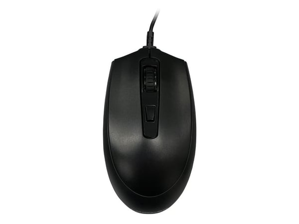 LC-Power LC-M721B, Ambidekstriøs, Optisk, USB Type-A, 2400 DPI, Svart