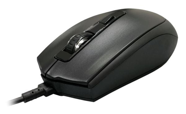 LC-Power LC-M721B, Ambidekstriøs, Optisk, USB Type-A, 2400 DPI, Svart