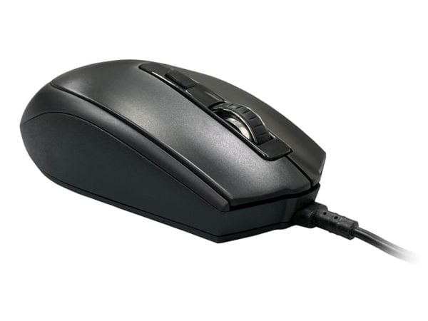 LC-Power LC-M721B, Ambidekstriøs, Optisk, USB Type-A, 2400 DPI, Svart