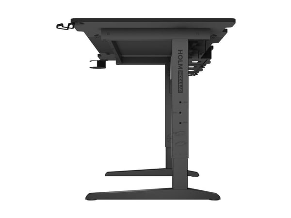 Genesis Holm Modular - Skrivbord - rektangulär - antracit, svart