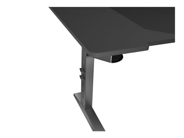 Genesis Holm Modular - Skrivbord - rektangulär - antracit, svart