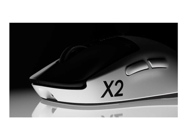 Logitech G PRO X2 SUPERSTRIKE - Mus - optisk - trådløs - 2.4 GHz - USB Logitech LIGHTSPEED-mottaker