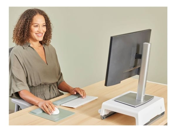 Fellowes Breyta - Håndleddsstøtte for tastatur - TKL - kompakt - grågrønn