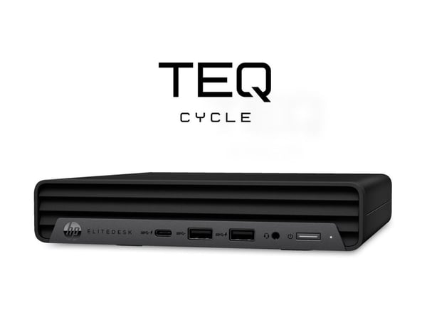 HP EliteDesk 800 G4 - Mini-desktop Core i5 8400T / upp till 3.3 GHz - RAM 16 GB - SSD 512 GB - NVMe - UHD Graphics 630 - Win 11 Pro - skärm: ingen ...