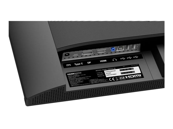 Hannspree Hybri - LED-skjerm - 23.8" - 1920 x 1080 Full HD (1080p) @ 75 Hz - TN - 180 cd/m² - 20:1 - 6 ms - HDMI, DisplayPort, USB-C - høyttalere