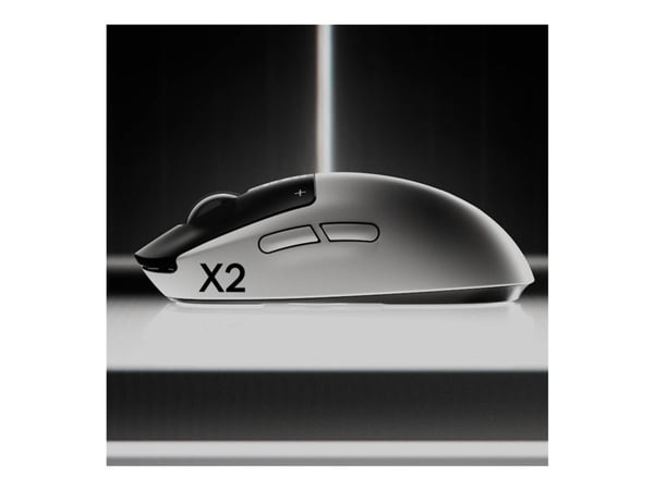 Logitech G PRO X2 SUPERSTRIKE - Mus - optisk - trådløs - 2.4 GHz - USB Logitech LIGHTSPEED-mottaker