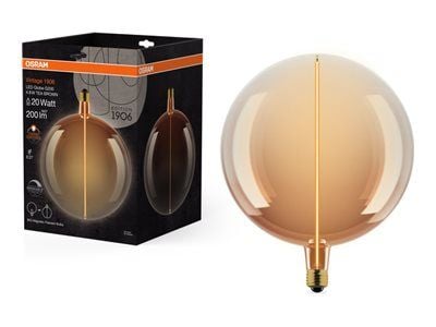 OSRAM Vintage 1906 - LED filament-magnetic light bulb - form: G200 - klar finish - E27 - 4.8 W (ekvivalent 20 W) - komfort varmt hvitt lys - 1800 K...